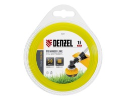 Леска для триммера, квадрат 3 мм х 15 м, блистер Flex cord Denzel-foto2