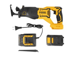 Пила сабельная аккумуляторная бесщет. RS-250, Li-Ion, 20 В Denzel-foto12