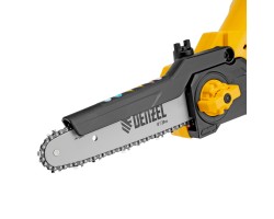 Цепная мини-пила аккумуляторная бесщет., СCS-200BL, шина 200 мм, Li-Ion, 20 В Denzel-foto15