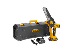 Цепная мини-пила аккумуляторная бесщет., СCS-200BL, шина 200 мм, Li-Ion, 20 В Denzel