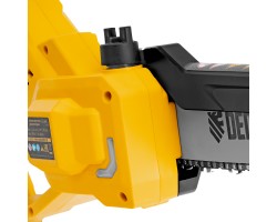 Цепная мини-пила аккумуляторная бесщет., СCS-200BL, шина 200 мм, Li-Ion, 20 В Denzel-foto20