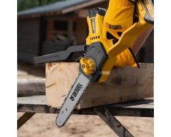 Цепная мини-пила аккумуляторная бесщет., СCS-200BL, шина 200 мм, Li-Ion, 20 В Denzel-foto48