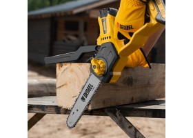 Цепная мини-пила аккумуляторная бесщет., СCS-200BL, шина 200 мм, Li-Ion, 20 В Denzel-foto48