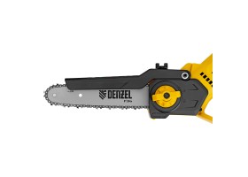 Цепная мини-пила аккумуляторная бесщет., СCS-200BL, шина 200 мм, Li-Ion, 20 В Denzel-foto14