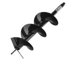 Шнек для грунта E-200, диаметр 200 мм, длина 800 мм,соединение 20 мм, несъемный нож Denzel 