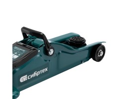 Домкрат гидравлический подкатной, 2 т, 85-330 мм, низкий подхват, в пласт. кейсе Сибртех-foto12