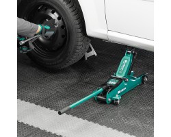 Домкрат гидравлический подкатной, 2 т, 85-330 мм, низкий подхват, в пласт. кейсе Сибртех-foto21