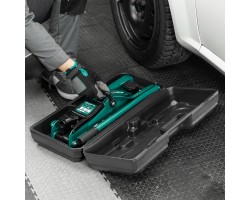 Домкрат гидравлический подкатной, 2 т, 85-330 мм, низкий подхват, в пласт. кейсе Сибртех-foto19