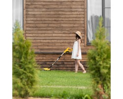 Портативная аккумуляторная газонокосилка CLM-22, Li-ion, 20В, 220 мм // Denzel-foto23