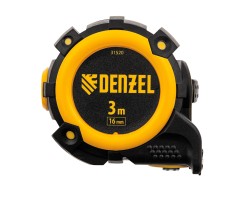 Рулетка 3м х 16мм, автоматич. фиксац., нейлон. покрытие, магнит. зацеп, двухстор. разметка Denzel-foto3