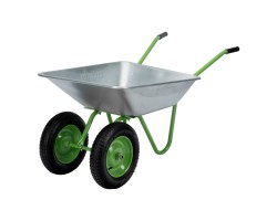 Тачка садовая, 2-х колесная, грузоподъемность 120 кг, объем 65 л Сибртех