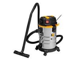 Пылесос строительный RVC30, 1400 Вт, бак 30 л, шланг 3 м, розетка с автосинхр. Denzel 