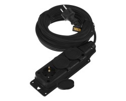 Удлинитель-шнур силовой Top Series, КГТТ, 10 м, 3 розетки, 3 x 1,5 мм Denzel