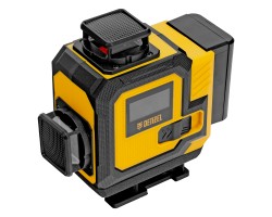 Лазерный уровень мультипризменный DLV-360-4C, 30 м, зеленый луч, Li-Ion 2,4 Aч, кейс// Denzel