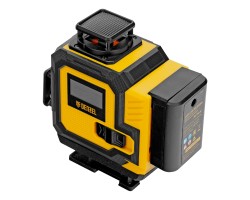 Лазерный уровень мультипризменный DLV-360-4C, 30 м, зеленый луч, Li-Ion 2,4 Aч, кейс// Denzel-foto5