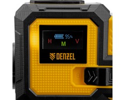 Лазерный уровень мультипризменный DLV-360-4C, 30 м, зеленый луч, Li-Ion 2,4 Aч, кейс// Denzel-foto10