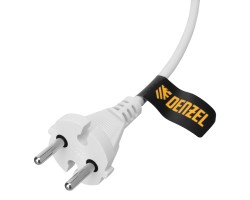 Шнур сетевой Energy Series, ПВС, 3 м, 2 x 1 мм, с неразборной вилкой, белый, Denzel-foto4