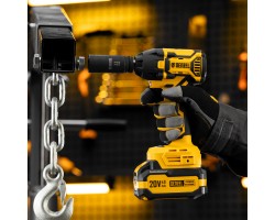 Гайковерт ударный аккумуляторный бесщет. CIWH-BL-20-350, Li-Ion, 20 В// Denzel-foto27