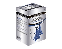 Подставки под автомобиль регулируемые, 6 т, H подъема 415-605 мм, 2 шт, Stels-foto14