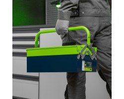 Ящик для инструмента, 430 х 200 х 160 мм, три секции, металлический Сибртех-foto13