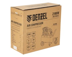 Компрессор воздушный рем. привод BCI 2100/50, 2,1 кВт, 50 литров, 400 л/мин Denzel-foto7