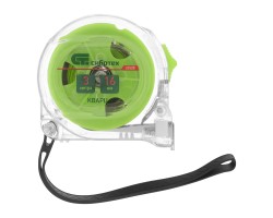 Рулетка Кварц,прозрачный корпус,амортизатор,3 м х 16 мм Сибртех-foto4