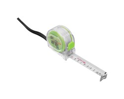 Рулетка Кварц,прозрачный корпус,амортизатор,3 м х 16 мм Сибртех-foto3