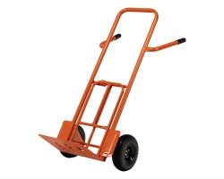 Тележка ручная двухколесная TTP2-01.00.000, грузоподъемность 190 кг, пневматические колеса d 260 мм, платформа 580 х 290 мм Сибртех