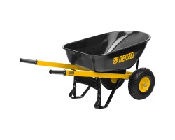 Тачка строительная, усиленная, объем 140 л, 250 кг, двухколесная, колесо 15х6.00-6 Denzel-foto2