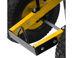 Тачка строительная, усиленная, объем 140 л, 250 кг, двухколесная, колесо 15х6.00-6 Denzel-foto10