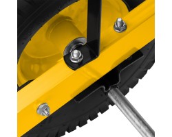 Тачка строительная, усиленная, объем 140 л, 250 кг, двухколесная, колесо 15х6.00-6 Denzel-foto11