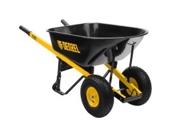 Тачка строительная, усиленная, объем 140 л, 250 кг, двухколесная, колесо 15х6.00-6 Denzel-foto5