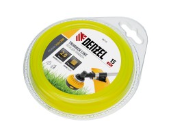 Леска для триммера, квадрат 2 мм х 15 м, блистер Flex cord Denzel