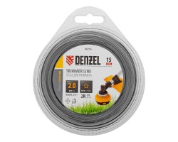 Леска для триммера двухкомпонентная звезда, 2,0мм х 15м, FLEX CORD, DENZEL-foto4
