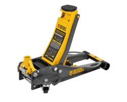 Домкрат гидравлический подкатной, 3 т, 75-500 мм, быстрый подъем, низкий подхват, проф. Denzel-foto2
