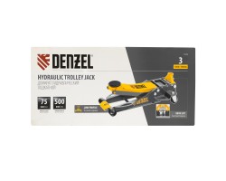 Домкрат гидравлический подкатной, 3 т, 75-500 мм, быстрый подъем, низкий подхват, проф. Denzel-foto8