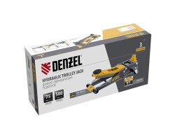 Домкрат гидравлический подкатной, 3 т, 75-500 мм, быстрый подъем, низкий подхват, проф. Denzel-foto31