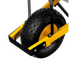 Тачка строительная, усиленная, объем 140 л, 230 кг, колесо 15х6.00-6 Denzel-foto8