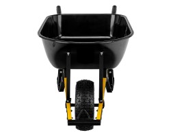 Тачка строительная, усиленная, объем 140 л, 230 кг, колесо 15х6.00-6 Denzel-foto7