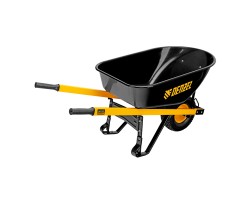 Тачка строительная, усиленная, объем 140 л, 230 кг, колесо 15х6.00-6 Denzel-foto4