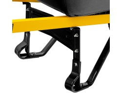 Тачка строительная, усиленная, объем 140 л, 230 кг, колесо 15х6.00-6 Denzel-foto9