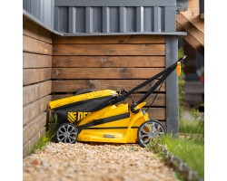 Газонокосилка электрическая GMC-2000, шир. 44см, 2000 Вт, 6 уров., травосб. 45 л Denzel-foto24