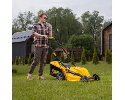 Газонокосилка электрическая GMC-2000, шир. 44см, 2000 Вт, 6 уров., травосб. 45 л Denzel-foto26