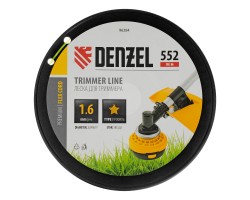 Леска для триммера звезда, 1,6мм х 552м, на DIN катушке FLEX CORD, Denzel-foto3