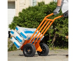 Тележка ручная 2-х колесная, облегченная, г/п 150кг, откидная платформа 430х355мм Сибртех-foto15