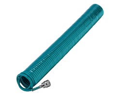 Полиуретановый спиральный шланг профессиональный BASF, 15 м, с быстросъемными соединением Stels