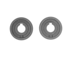 Подающий ролик, зубчатый профиль под флюсовую проволоку 0,8-1мм, 2 шт Denzel 