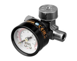 Регулятор давления с манометром для краскораспылителя K1500, 12 бар, 1/4" Denzel