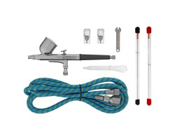 Аэрограф с верхним бачком AB1, 0.2/0.3/0.5 мм, 7 мл, 9 л/мин Denzel-foto2