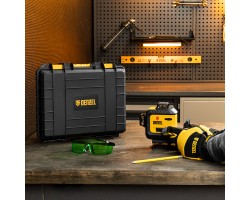 Лазерный уровень мультипризм. LXI 360-3 Green, 30 м, 520 Нм, акк. Li 2800 mAh, резьба 1/4" Denzel-foto19